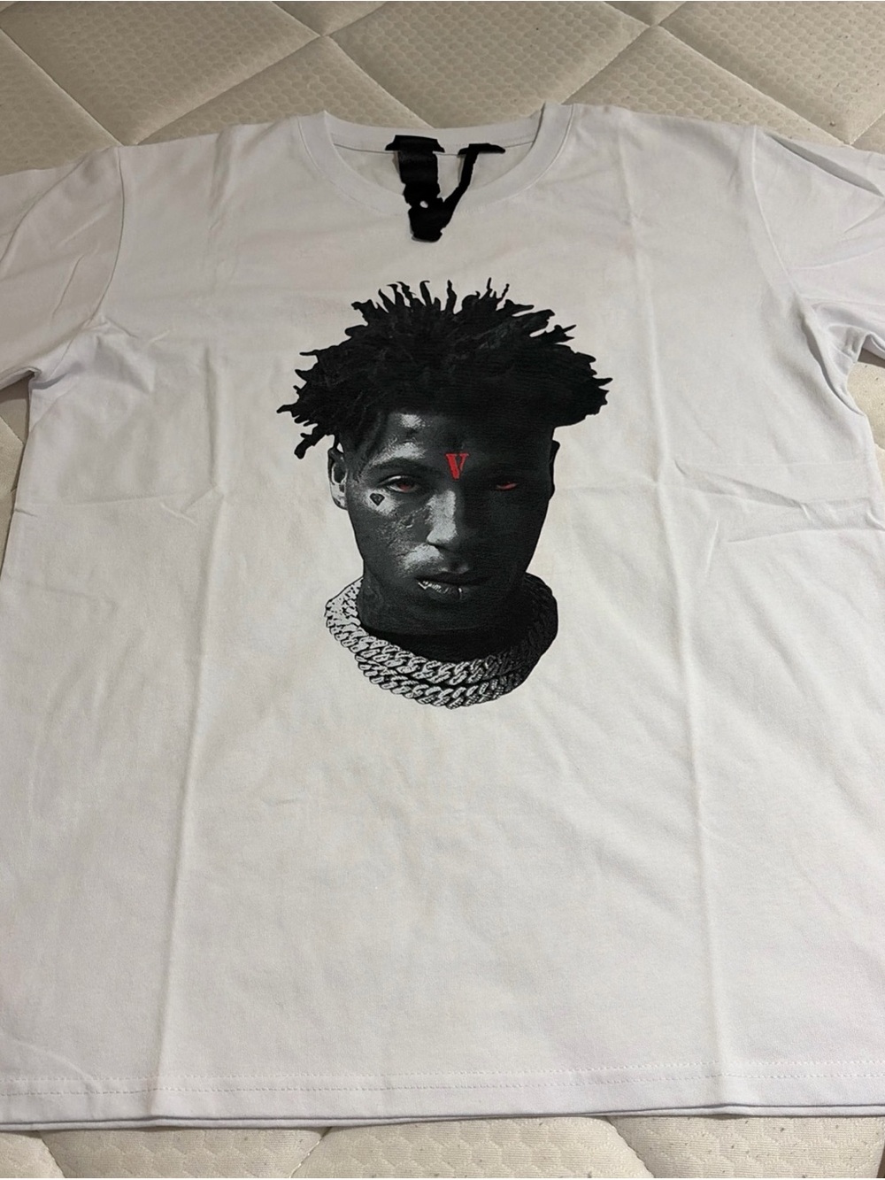 Clone X NBA Youngboy Reapeer Tee White Authentic Size Large Made in USA